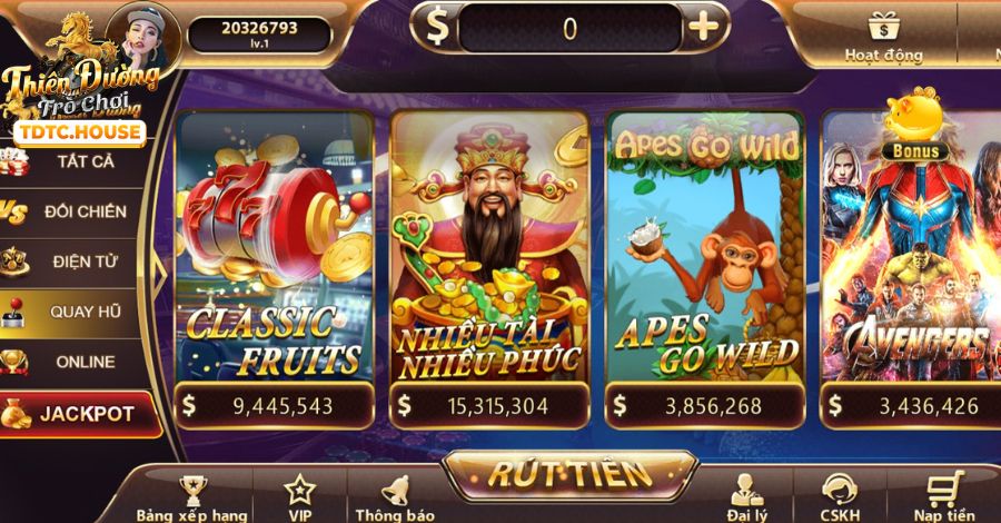 Game Nổ Hũ Jackpot lớn tại iwin68